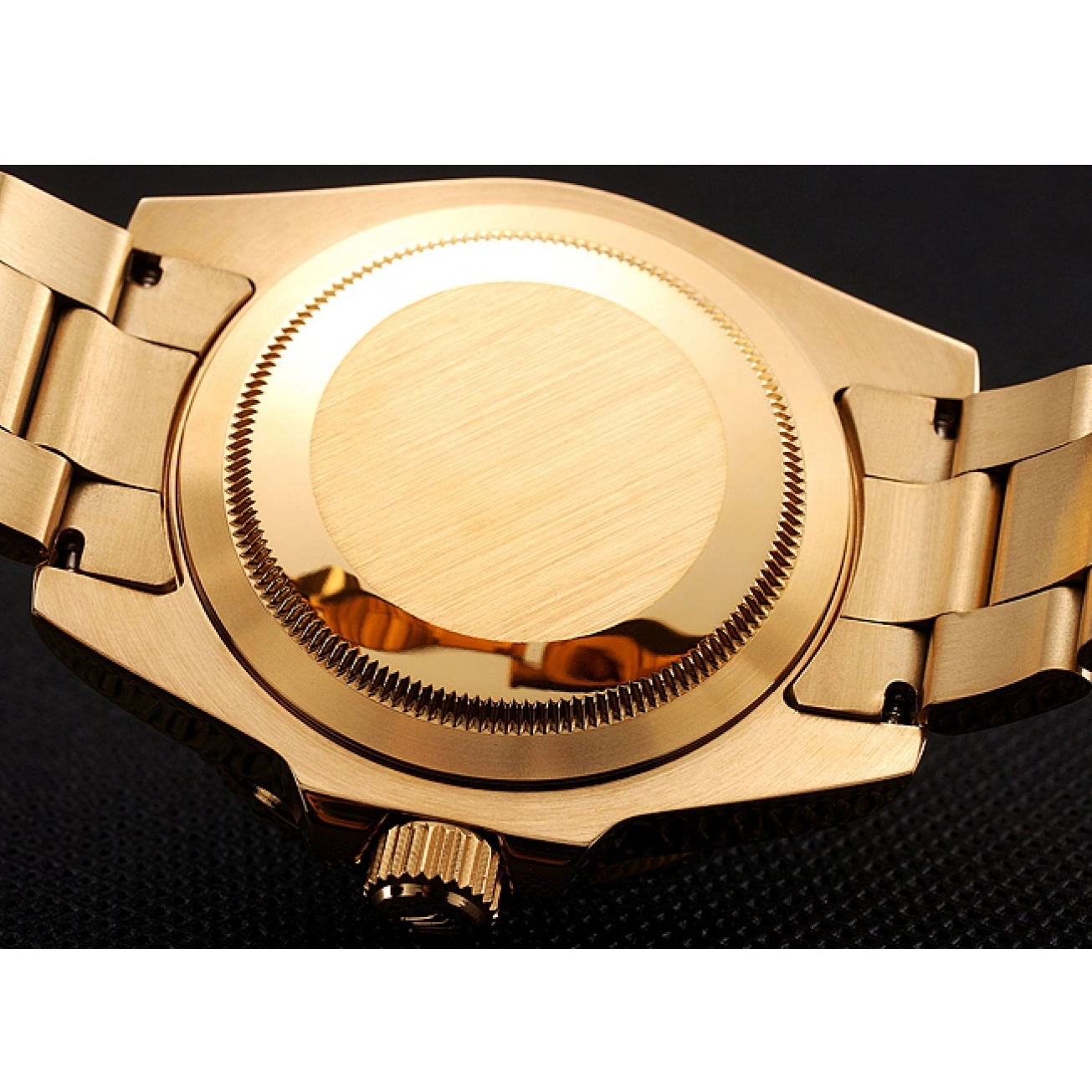 Best AAA Replica Sites Rolex 1453748 Gold Bezel Bracelet GMT Swiss Master Green Set And Case Stone II Dial 0528